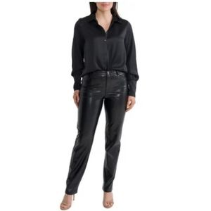 Joie Silk Like Button down Top Size Large